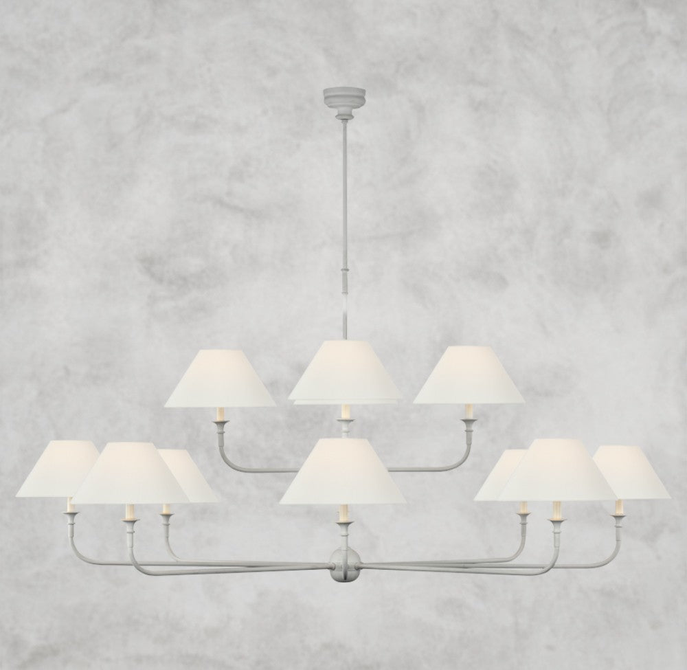 Piaf Two-Tier Chandelier 58", 72"